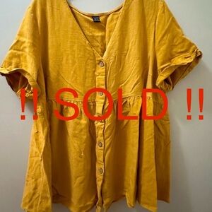 !! SOLD !! Mustard yellow maternity shirt